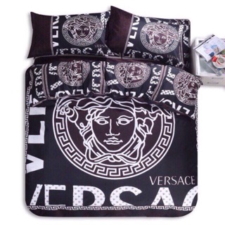 Bộ Chăn Ga Gối Cotton Poly thương hiệu Versace