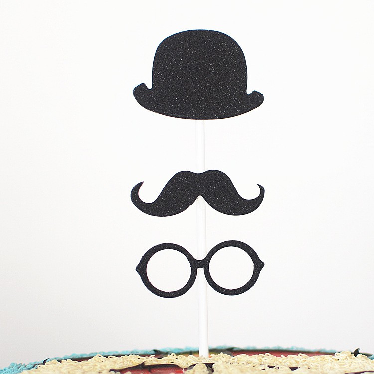 trang trí bánh kem [FREESHIP] set cắm con trai