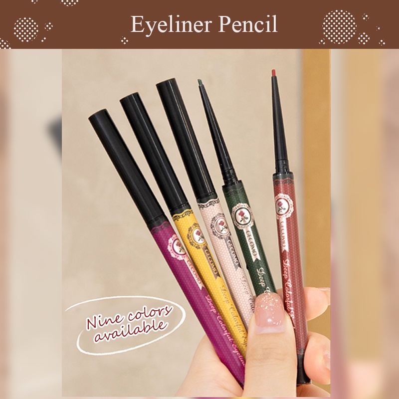 Bút kẻ mắt SUAKE 5 màu đầu mảnh 1.0mm chống thấm nước lâu trôi 0.1g