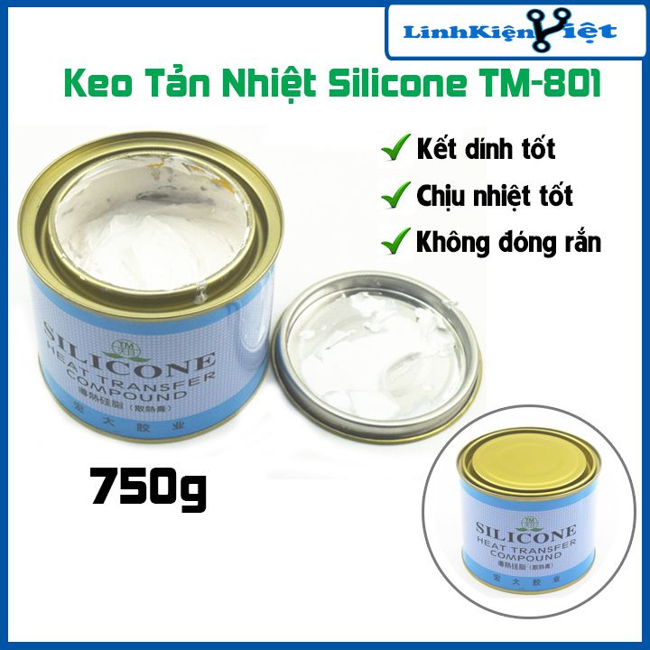 Keo tản nhiệt TM-801 silicone 750g Tianmu chất kết dính chịu nhiệt cao