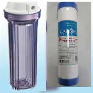 Cốc lọc nước số 1 ren 13 dùng cho các loại máy lọc nước,tặng 1 lõi lọc nước số 1 karofi