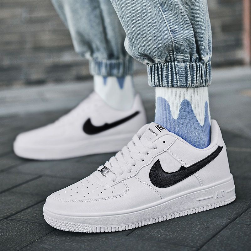 Giày Thể Thao Air Force No. 1 AJ size Lớn 45 Màu Trắng Thời Trang Xuân Thu Cho Nam