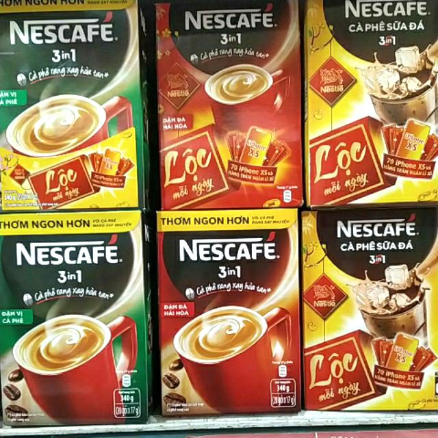 Cà Phê Hoà Tan Nescafe 3in1 hộp (20 gói x 17g) | BigBuy360 - bigbuy360.vn