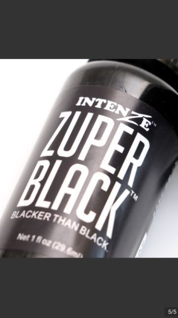 Mực xăm Trung Cấp INTENZE Zuper Black 30ml