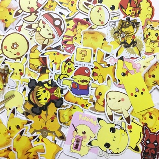 Sticker Pikachu dán trang trí planer, scapbook,.. size 3-4cm
