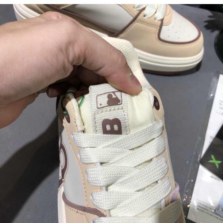 Giày MLB Chunky Liner Boston Red Sox Màu Nâu in chữ B