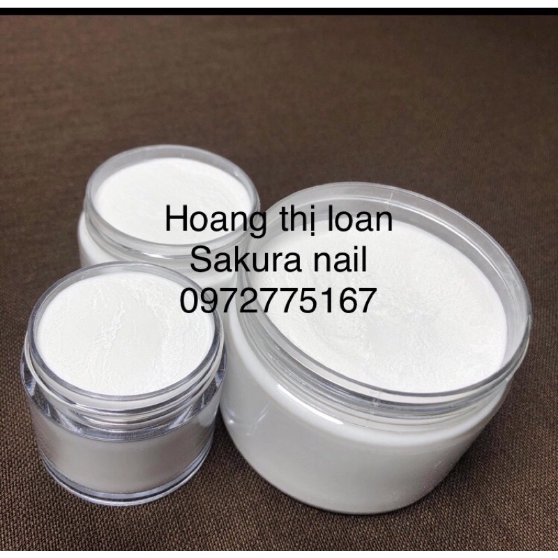 Bột đắp nail trắng -trắng thạch -clear đắp móng