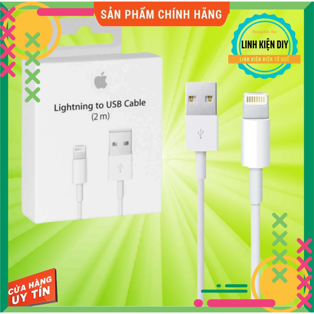 Dây cáp sạc Iphone cổng Lightning dài 2m Foxconn chính hãng chất lượng cao