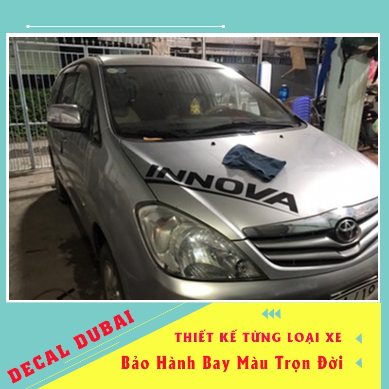 Tem Dán chữ Innova - Decal Innova Dán capo, sườn xe