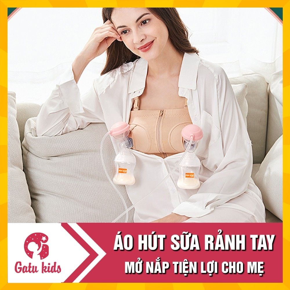Áo hút sữa rảnh tay cotton cho mẹ