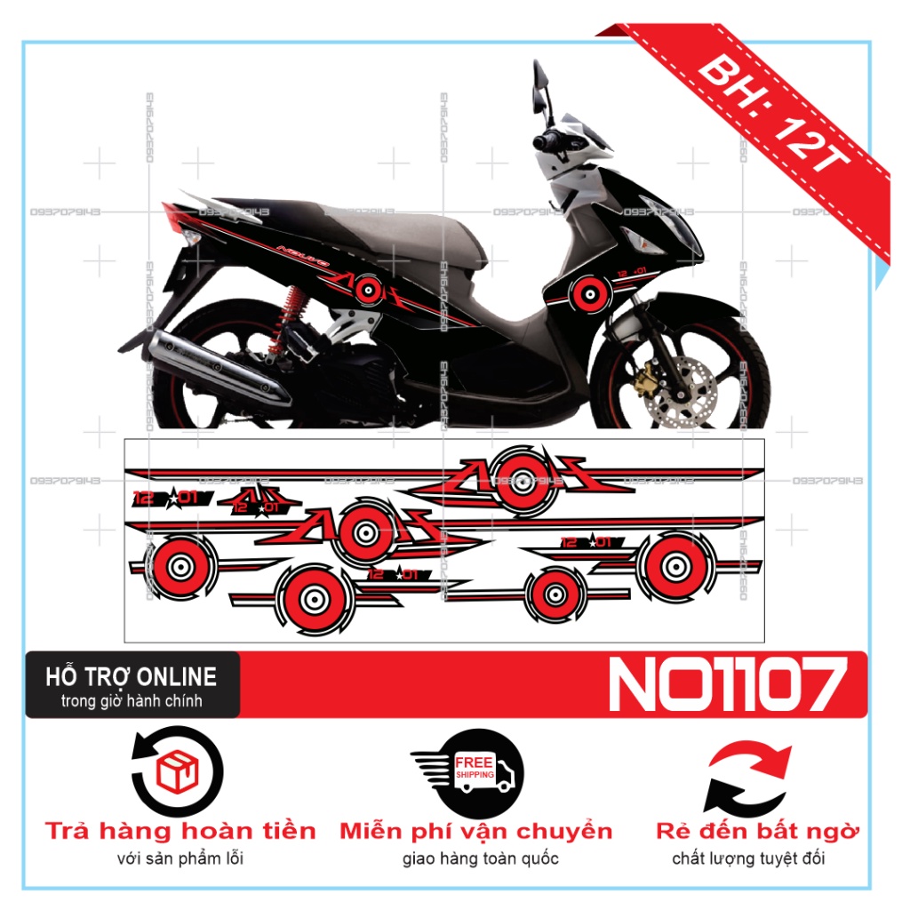 TEM XE NOUVO 4 LX 1107 -- SHIN DECAL 2