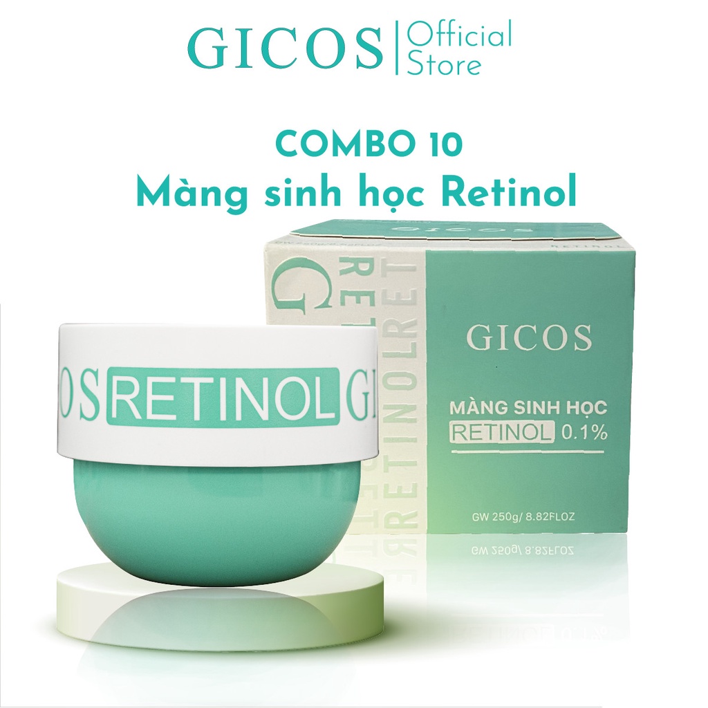 COMBO 10 SẢN PHẨM - Màng sinh học Retinol 0.1% - Tái sinh tế bào, vượt rào lão hóa – Dành cho mọi loại da