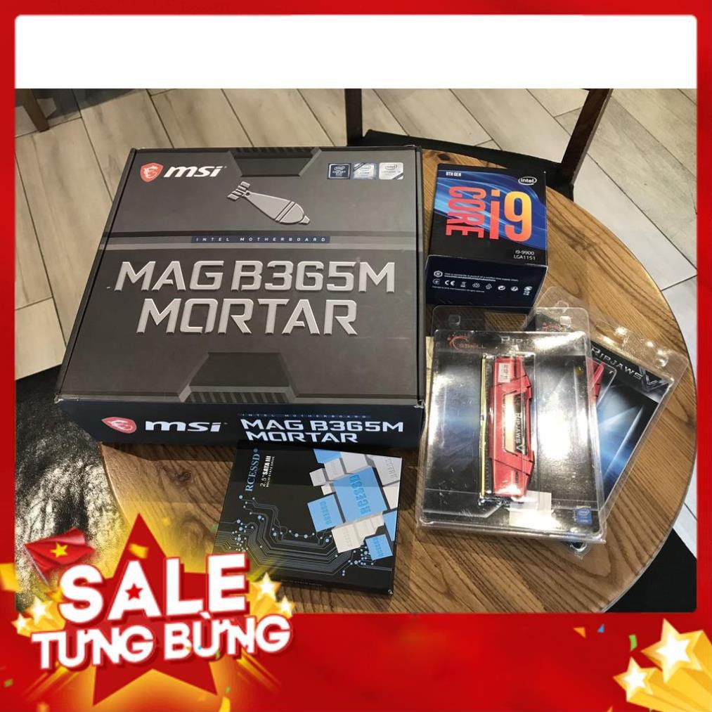 [THANH LÝ] GIÁ RẺ MÁY TÍNH Bàn THIẾT KẾ ĐỒ HỌA – GAMING CORE I9- 9900K|B365|RAM16GB|GTX950