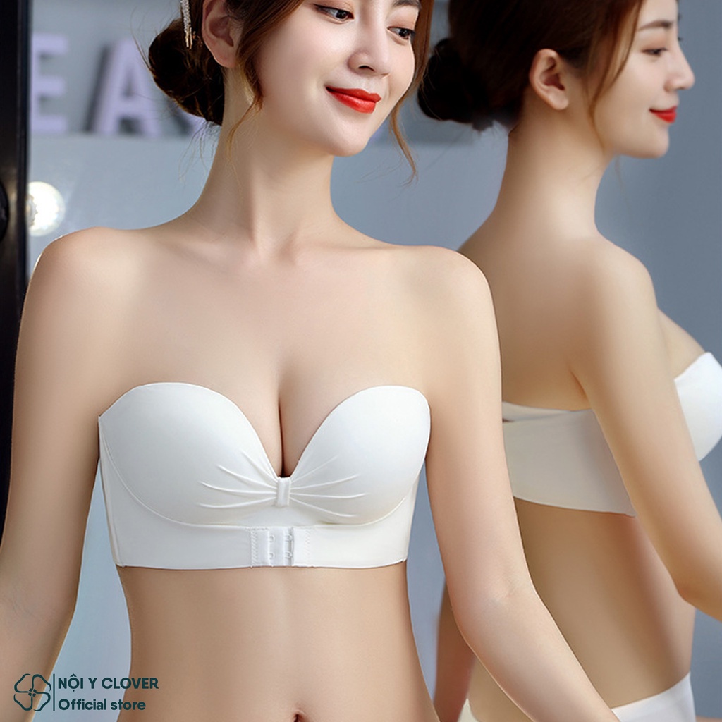 Áo Ngực Chống Tuột Không Gọng Nâng Ngực Có Thể Tháo Dây Vai Đệm Dày ELSA BRA - 339