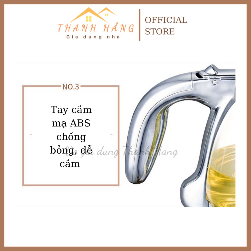 Ấm pha trà có lưới lọc inox 1000ml,bình pha trà thủy tinh có lưới lọc inox,bình ủ trà cao cấp