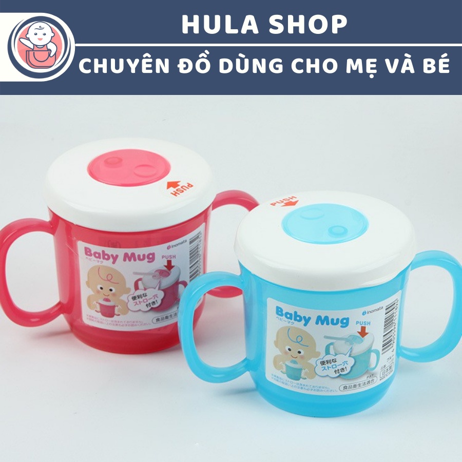 Cốc tập uống có tay cầm và lỗ cắm ống hút Baby Mug