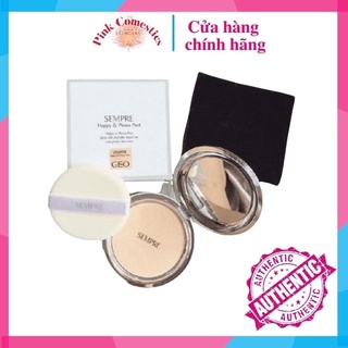 [SALE SẬP SÀN]Phấn phủ Geo Trắng Sempre Happy & Please Pact Hàn Quốc (22gr)