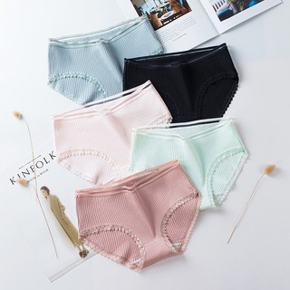 Quần Lót Nữ Cotton Tăm Viền Ren Siêu Đẹp