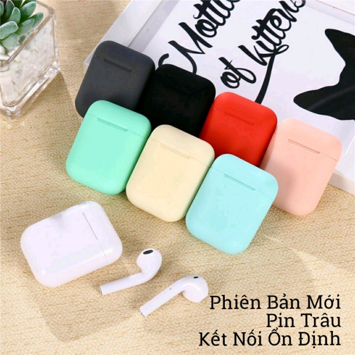 Tai Nghe Bluetooth Inpods12 Bản Pro Nâng Cấp Mới Nhiều Màu Chip 5.0 Mạnh Mẽ, Lắp Vừa Ốp Lưng Case Airpods 2