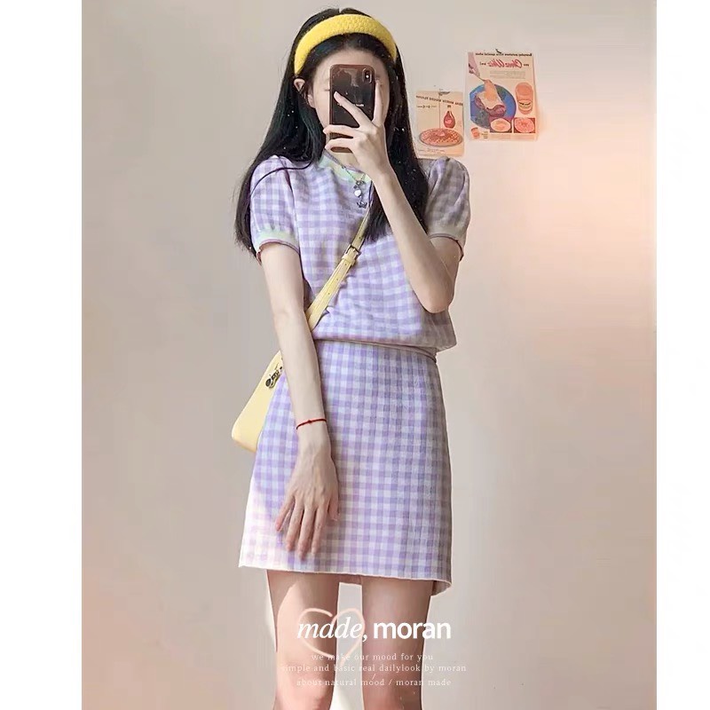 Set áo mix chân váy ORDERTAOBAO KHÔNG CÓ SẴN