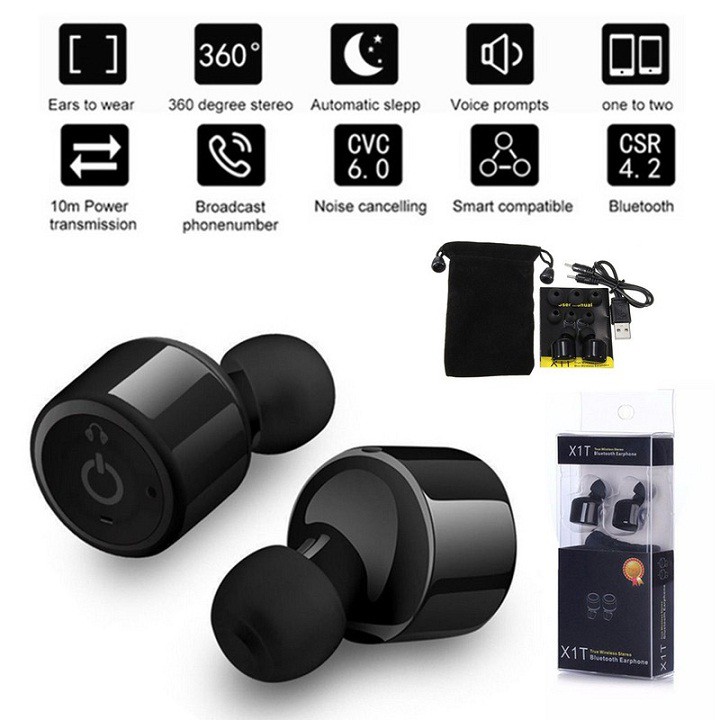 Tai Nghe Bluetooth Không Dây True wireless Bluetooth X1T Cao Cấp