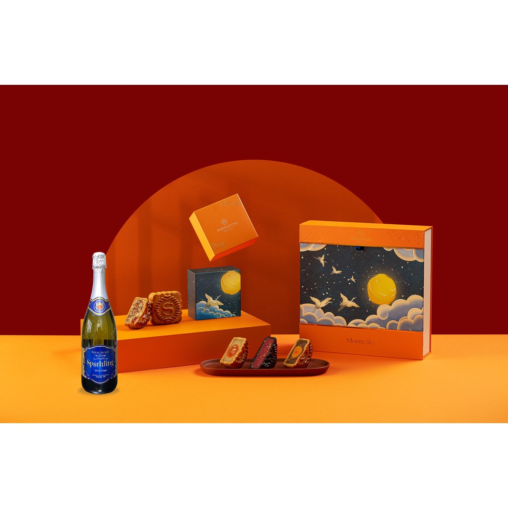 Combo bánh trung thu  cao cấp - SP-03 - 06 bánh trung thu (100gr/bánh) Sheraton Hanoi Hotel - 01 Spa