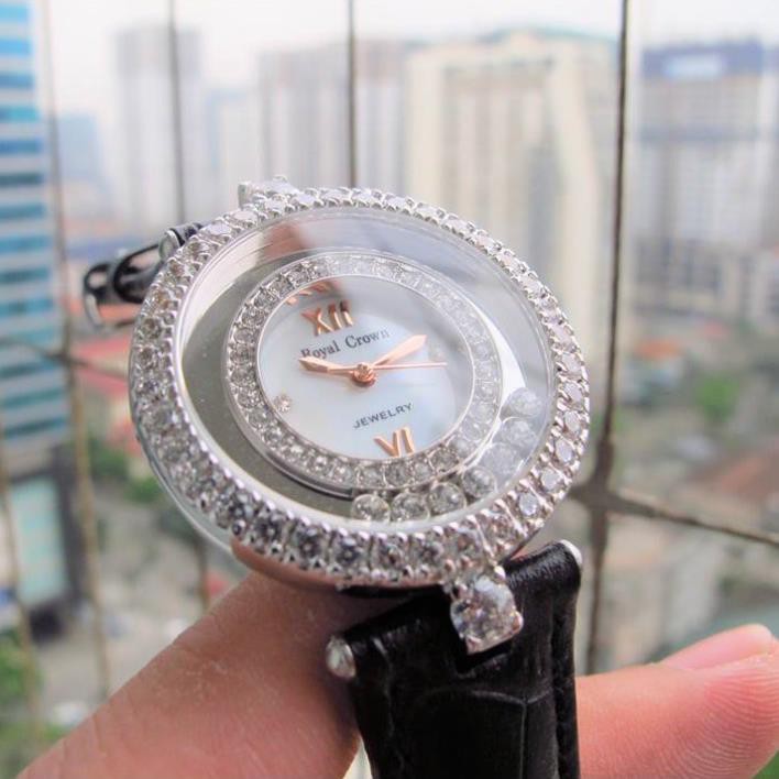 [Chính Hãng]Đồng Hồ Nữ Chính Hãng Dây Da Chống Nước Chống Xước Royal Crown 3628 | BigBuy360 - bigbuy360.vn