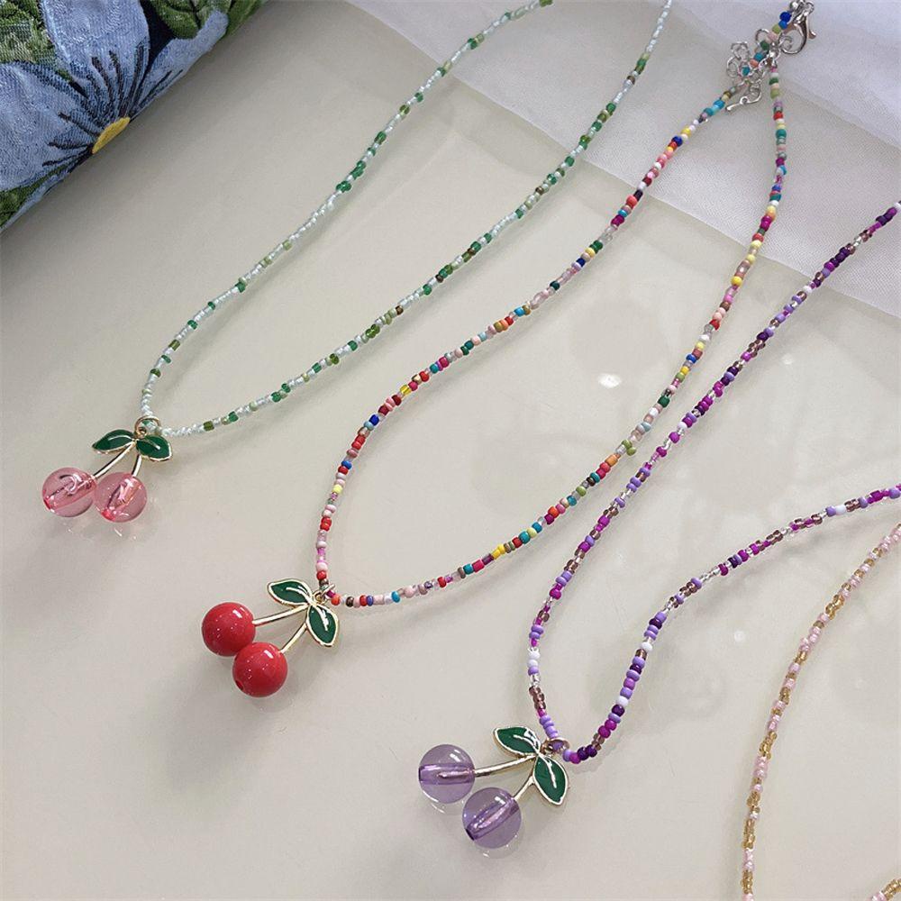 Vòng cổ Dạng Chuỗi Hạt Ngắn Phong Cách Bohemia Thời Trang Mùa Hè Cho Nữ WMES15H