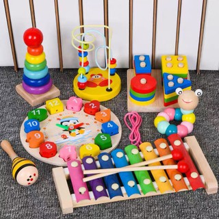 COMBO ĐỒ CHƠI GỖ PHÁT TRIỂN TRÍ TUỆ, GIÁO CỤ MONTESSORI, ĐỒ CHƠI GIÁO DỤC CHO BÉ THÔNG MINH  , BẰNG GỖ TỰ NHIÊN AN TOÀN