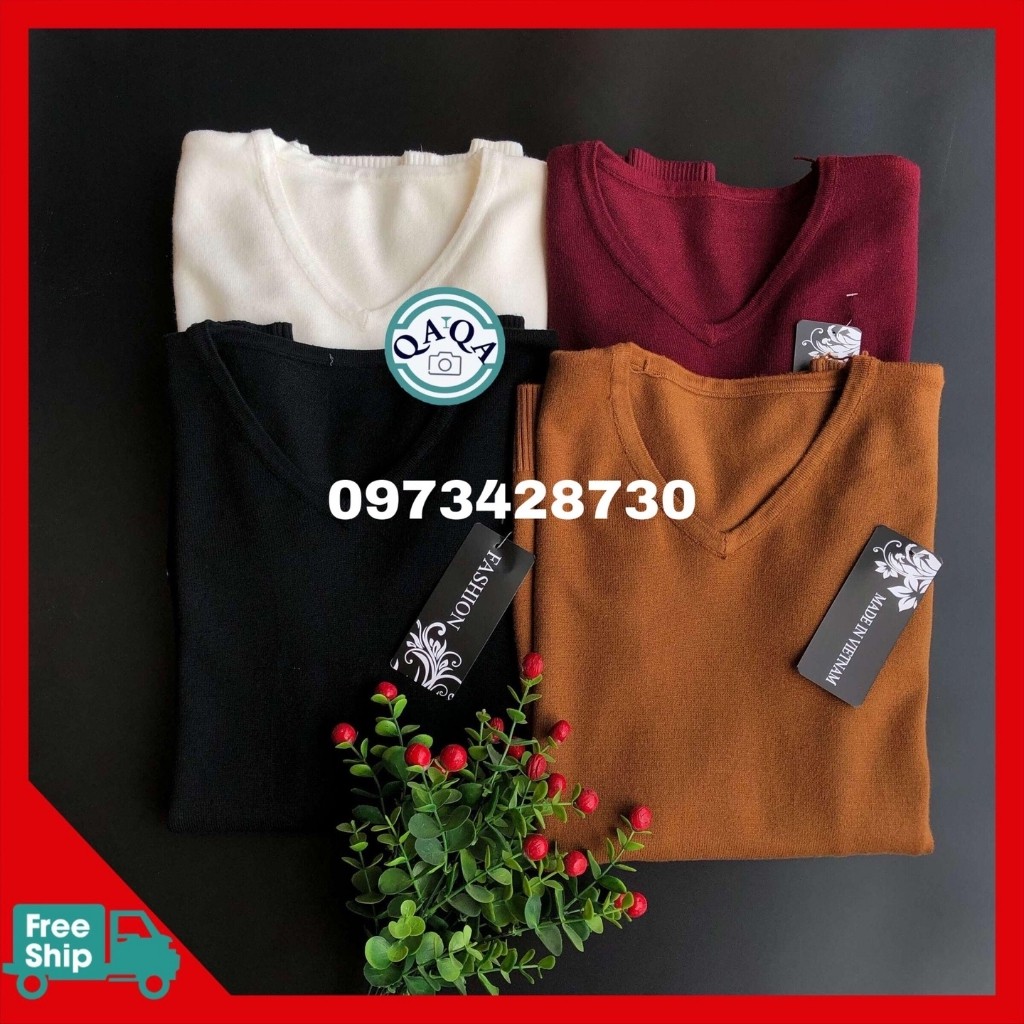 ÁO LEN NAM CỔ TIM ĐỦ CÁC MÀU