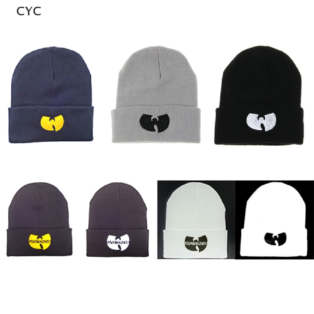 Mũ len trùm đầu giữ ấm mùa đông họa tiết WU TANG CLAN phong cách hiphop cho nam nữ CY