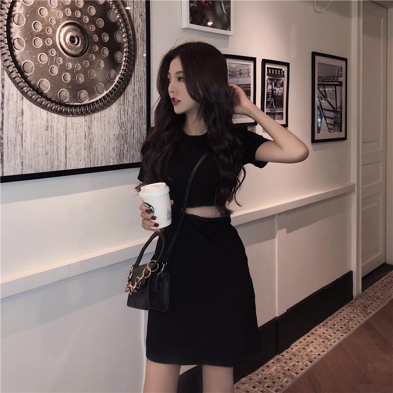 Đầm Đen Cổ Chữ V Khoét Sâu Gợi Cảm Cho Nữ | BigBuy360 - bigbuy360.vn