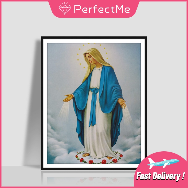 Bộ tranh đính đá tự làm 30×40cm hình Chúa Jesus