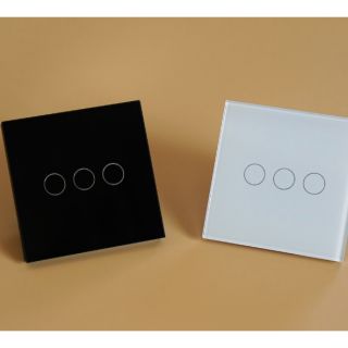 Công tắc wifi cảm ứng 3 nút vuông Tuya Smarthome ver 2020