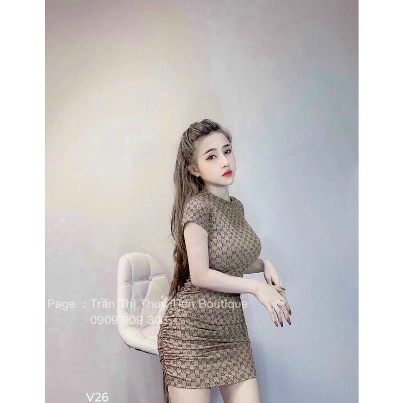 [FREE SHIP] ĐẦM BODY NHÚN TÔN DÁNG SÁNG DA CHUẨN NÉT ĐẸP GÁI XINH QC