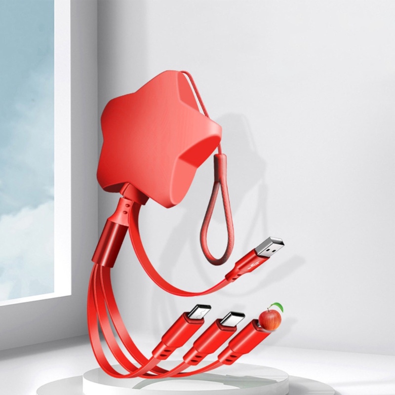 Dây Cáp Sạc Nhanh Truyền Dữ Liệu Micro USB Type-C 6A 3 Trong 1