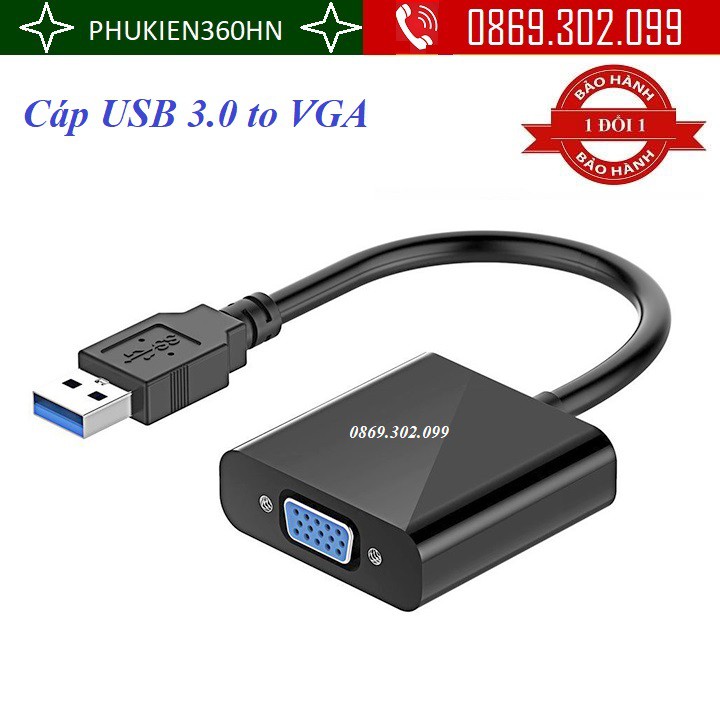 Cáp chuyển đổi USB 3.0 sang VGA