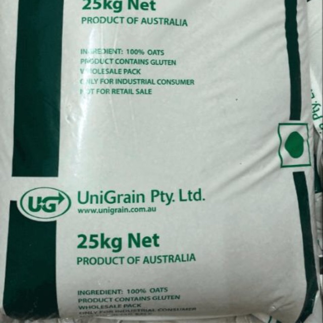 Sỉ bao 25kg yến mạch úc cán mỏng vỡ nguyên chất