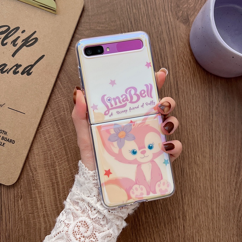 Ốp Điện Thoại Mềm Họa Tiết Tai Thỏ Màu Xanh Dương Cho Samsung Galaxy Z Flip 1 2 3