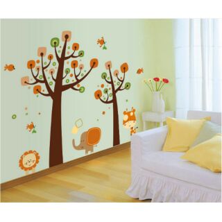Decal dán tường vườn thú