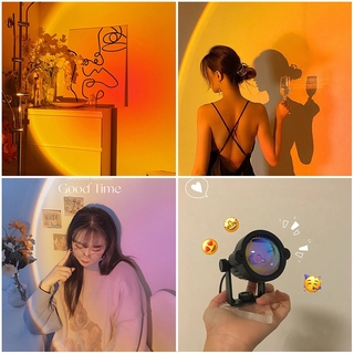 Đèn Led Chiếu Màu Phong Cách Hoàng Hôn Lãng Mạn