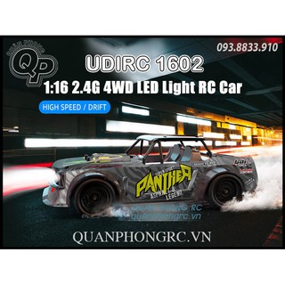 Xe điều khiển Udirc PANTHER UD1602 / UD1602 PRO 1/16 2.4G 4WD High Speed RC Drift Car With LED Light
