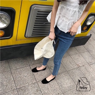 Giày búp bê trơn Hàn Quốc