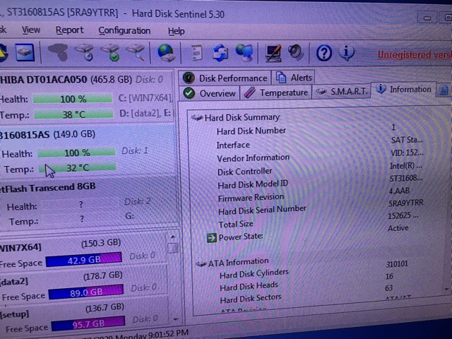 Ổ cứng PC, máy tính để bàn 160gb đã test bằng 3 phần mềm, không bad, không sector sức khoẻ 100% | BigBuy360 - bigbuy360.vn