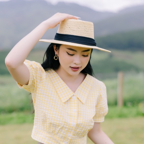 MINX - Nón cói viền dây
