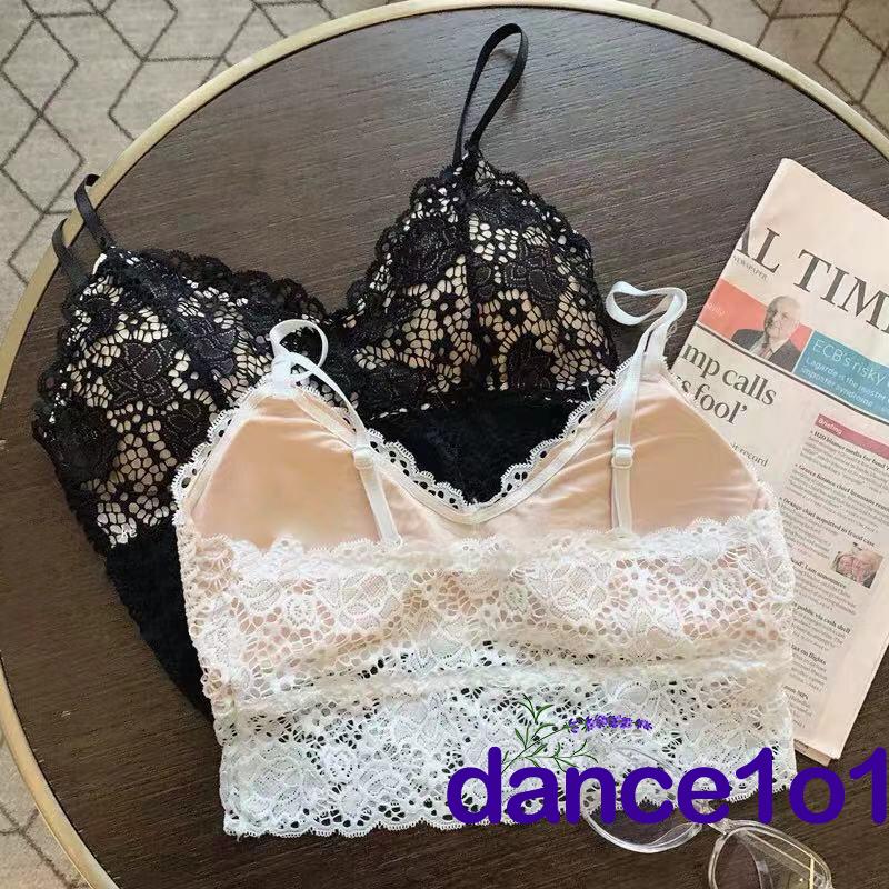 Áo ngực ren hoa phối dây dễ dàng điều chỉnh quyến rũ