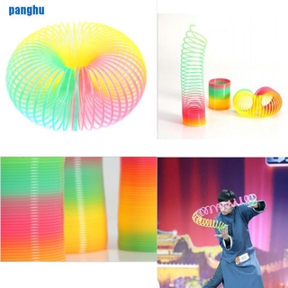 [pang] 1Pcs Magic Plastic Rainbow Springs Bounce Children FunToy [vn]