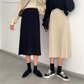 Chân váy midi FeiFanXiaoBai lưng cao xinh xắn thời trang mùa Đông cho nữ