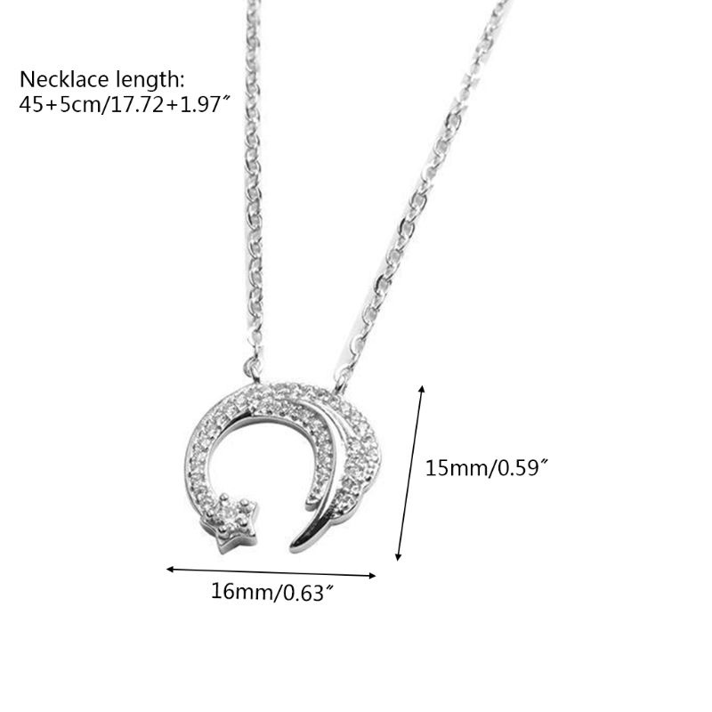 Vòng cổ Mặt Trăng Và Ngôi Sao Cho Nữ