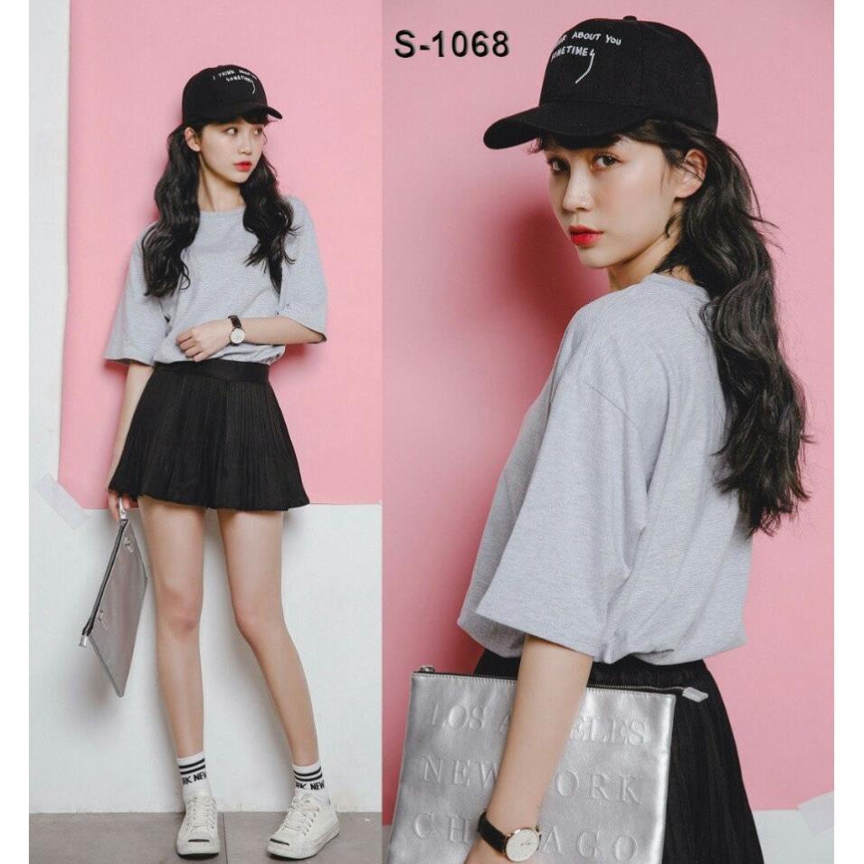 SALE Áo thun tay lỡ form rộng trơn nhiều màu unisex mặc áo phông đôi